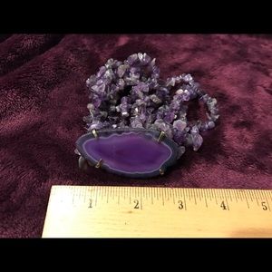 Amethyst and Purple Agate Bracelet.